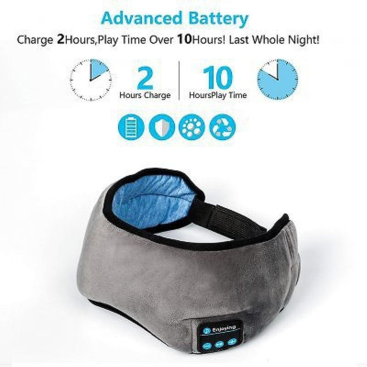 Sleep Headphones Bluetooth Eye Mask Music Travel Sleeping Handsfree Mask Image 3