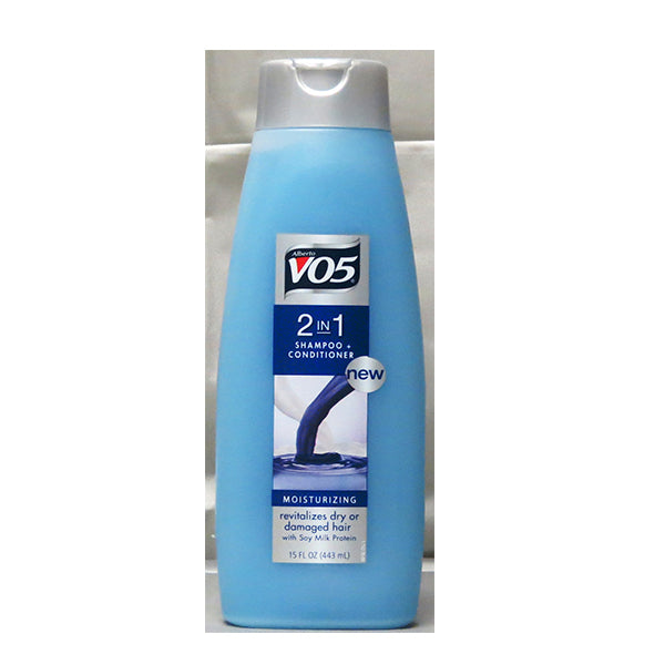 V05 Moisturizing 2 in 1 Shampoo+Conditioner with Soy Milk Protein(443ml) Image 1