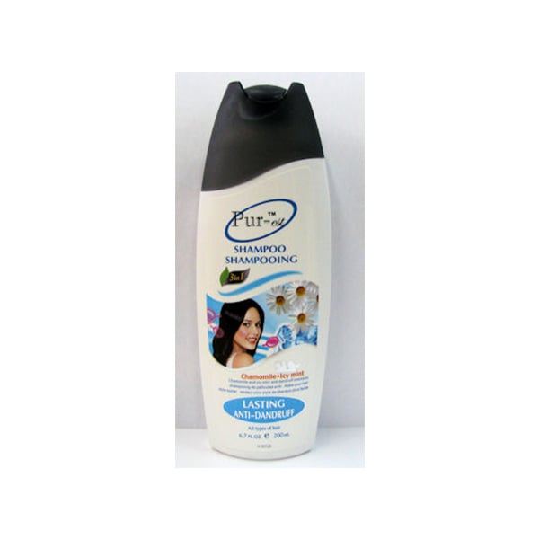 Purest Lasting Anti-Dandruff Shampoo with Chamomile+Icy Mint(200ml) Image 1