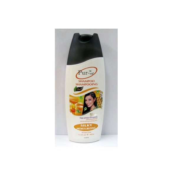 Purest Silky Moisturizing Shampoo with Egg White+Propolis 400ml Image 1