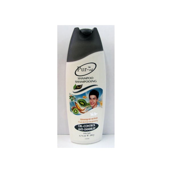 Purest Oil Control Anti-Dandruff Shampoo with Ginseng+Kiwi Fruit(200ml) Image 1