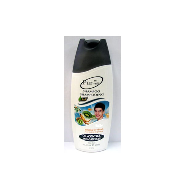 Purest Oil Control Anti-Dandruff Shampoo with Ginseng+Kiwi Fruit(400ml) Image 1