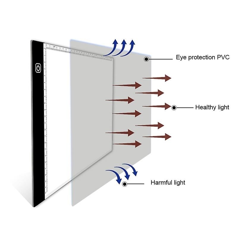 A4 Led Light Box Copy Board Dogital Drawing Pad Painting Copy Tablet With USB Cable Image 3