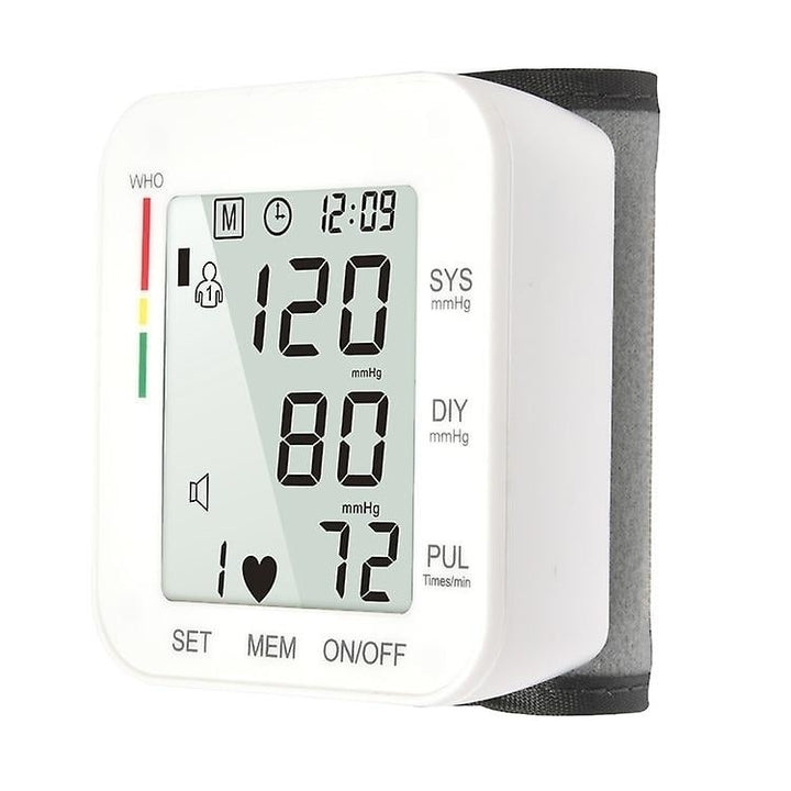 Wrist Bp Blood Pressure Monitor Automatic Voice Broadcast Home Use Bp Machines Image 1