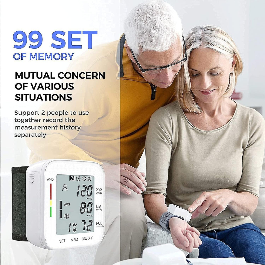 Wrist Bp Blood Pressure Monitor Automatic Voice Broadcast Home Use Bp Machines Image 3