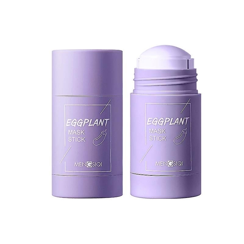 Eggplant Purifying Clay Stick Mask Oil Control Mosturizing Solid Cleansing Mask Facial Mud Image 1