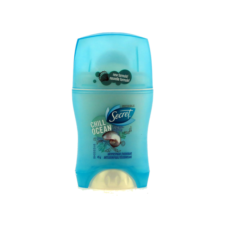 SECRET INVISIBLE DEODORANT STICK CHILL OCEAN 45g X 12 Image 1