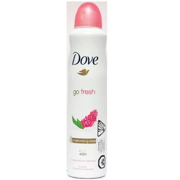 DOVE BODY SPRAY ANTI-PER GO FRESH POMEGRAN 250ml Image 1