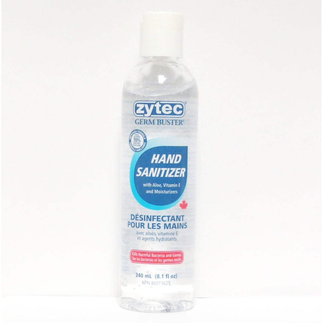 Zytec Germ Buster Hand Sanitizer with aloe Vitamin E and moisturizers Image 1