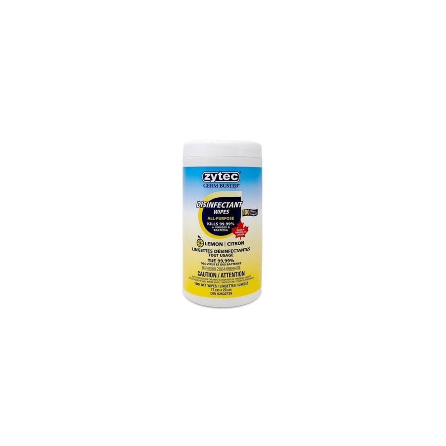 Zytec Disinfectant Wipes citrus Acid 100CT Image 1
