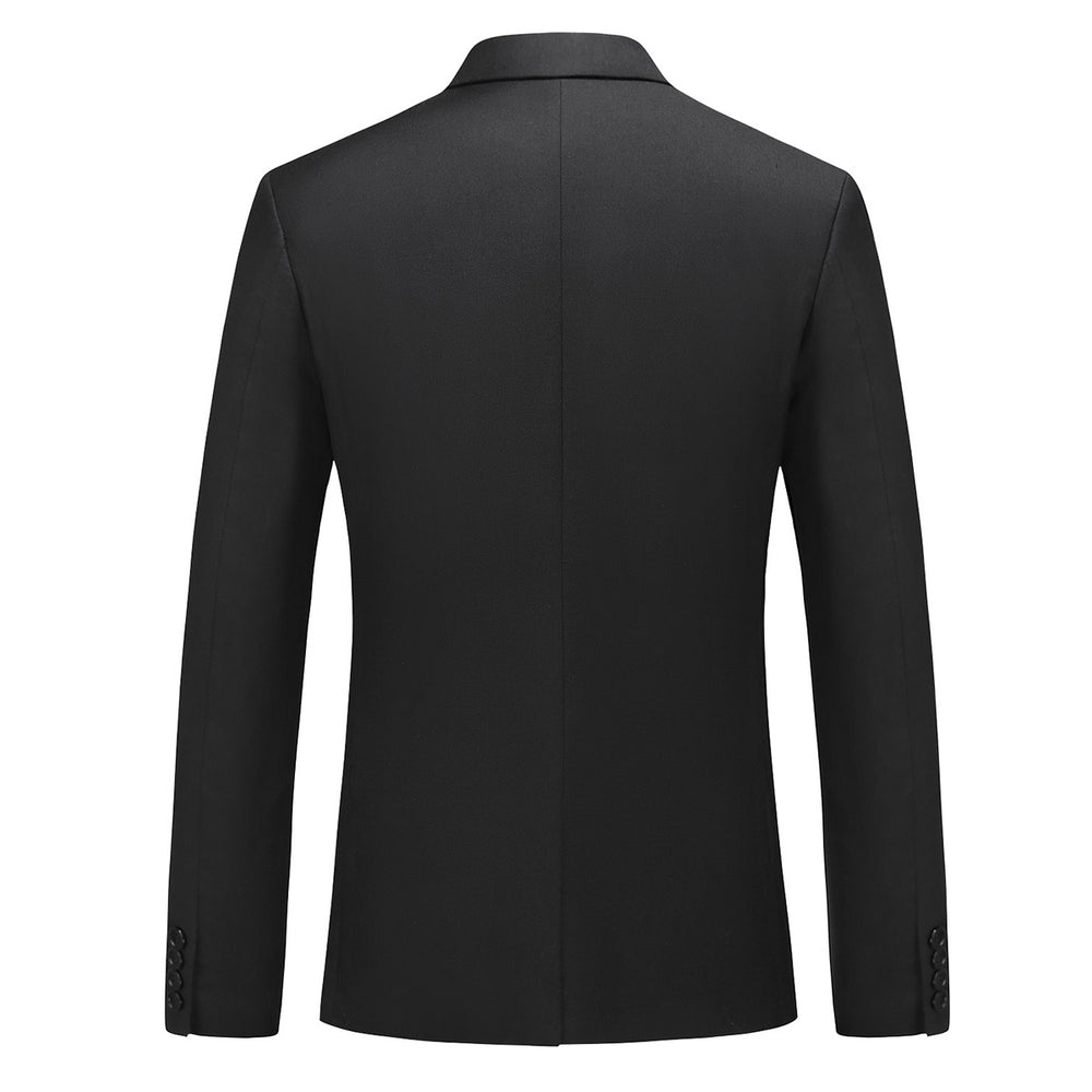 Men Blazer Business Casual Stylish Solid Color One Button Slim Fit Spring Summer Party Date Blazer Jacket Daily Image 2