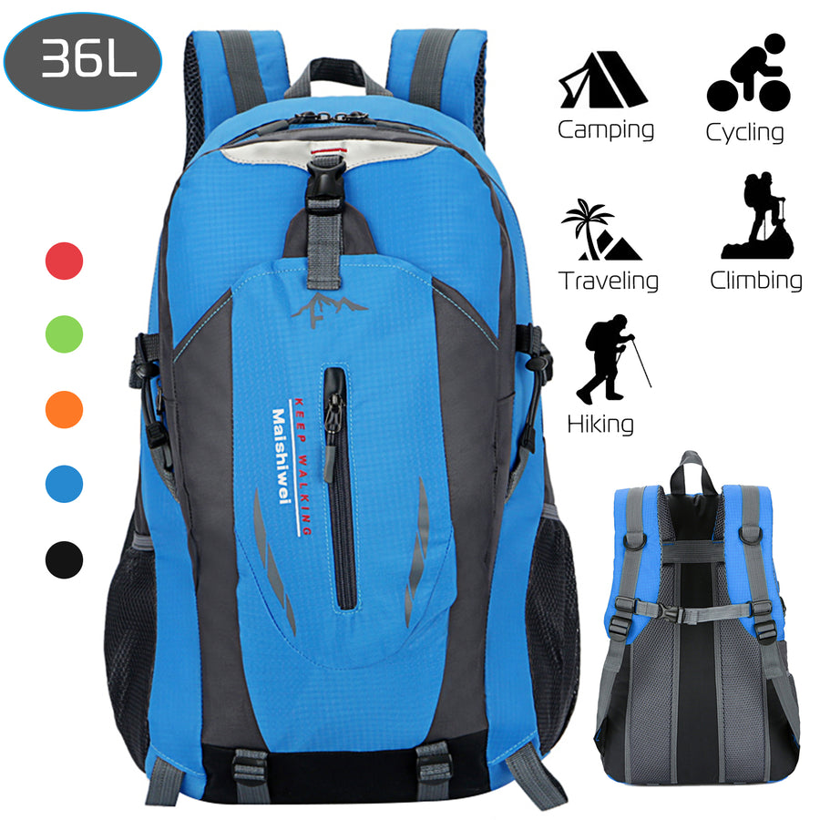 36L Waterproof Outdoor Backpack Lightweight Travel Daypack Nylon Hiking Knapsack Image 1