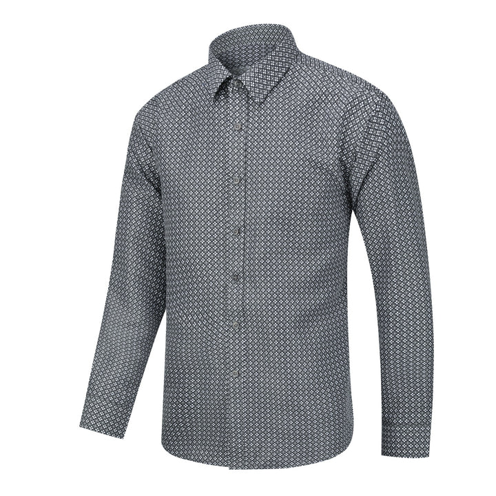 Men Shirt Luxury Long Sleeve Print Casual Shirt Men Autumn Lapel Fashion Stylish Button Down Business Shirts Image 4