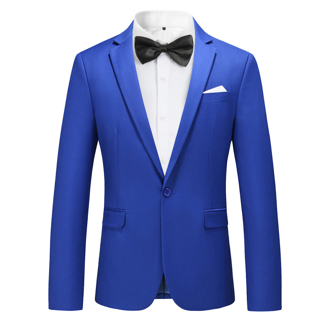 Men Wedding Blazer Slim Fit One Button Luxury Suit Jackets Solid Color Fashion Party Business Formal Blazers Image 3
