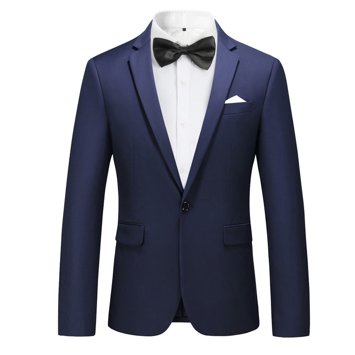 Men Wedding Blazer Slim Fit One Button Luxury Suit Jackets Solid Color Fashion Party Business Formal Blazers Image 1