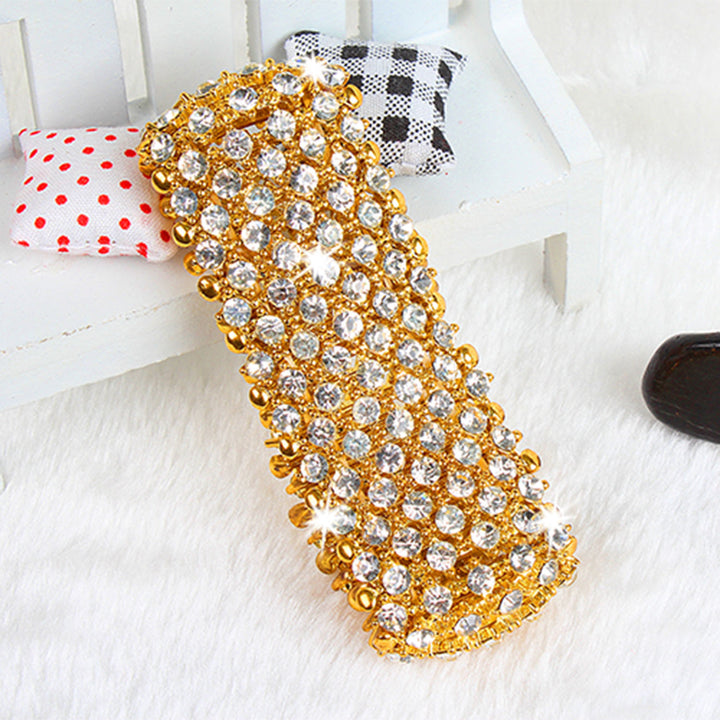 Noble Burnished Gold Bling Rhinestone Bracelet Image 4