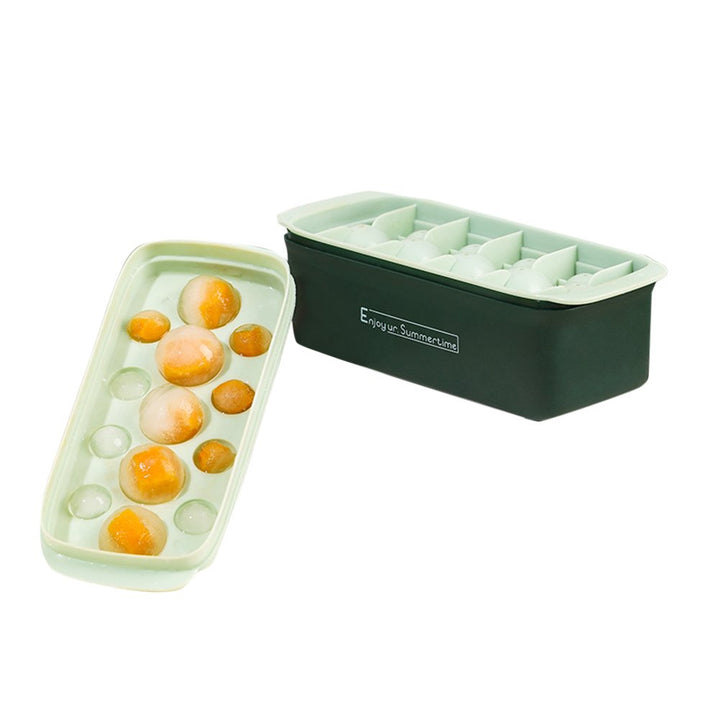 Ice Cube Maker Silicone Household Easy-Release Ice Ball Mold Ice Cube Tray With Removable Lid Image 1