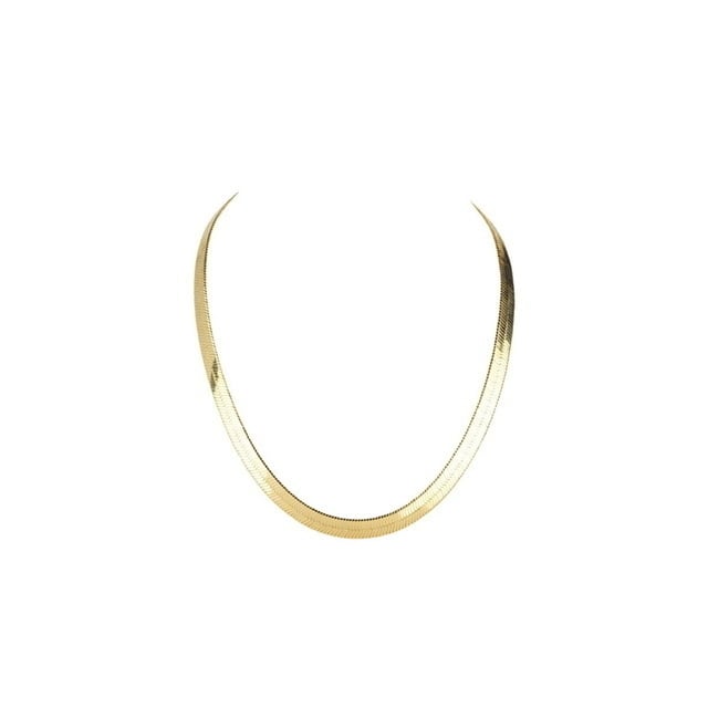 Unisex 14K Gold Filled Herringbone Chain 18" Image 1