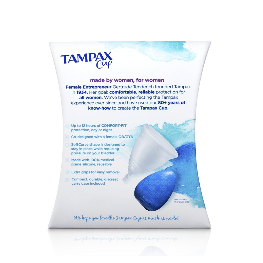 Tampax REGULAR Flow Menstrual Cup up to 12 hrs Comfort-Fit protection Image 2