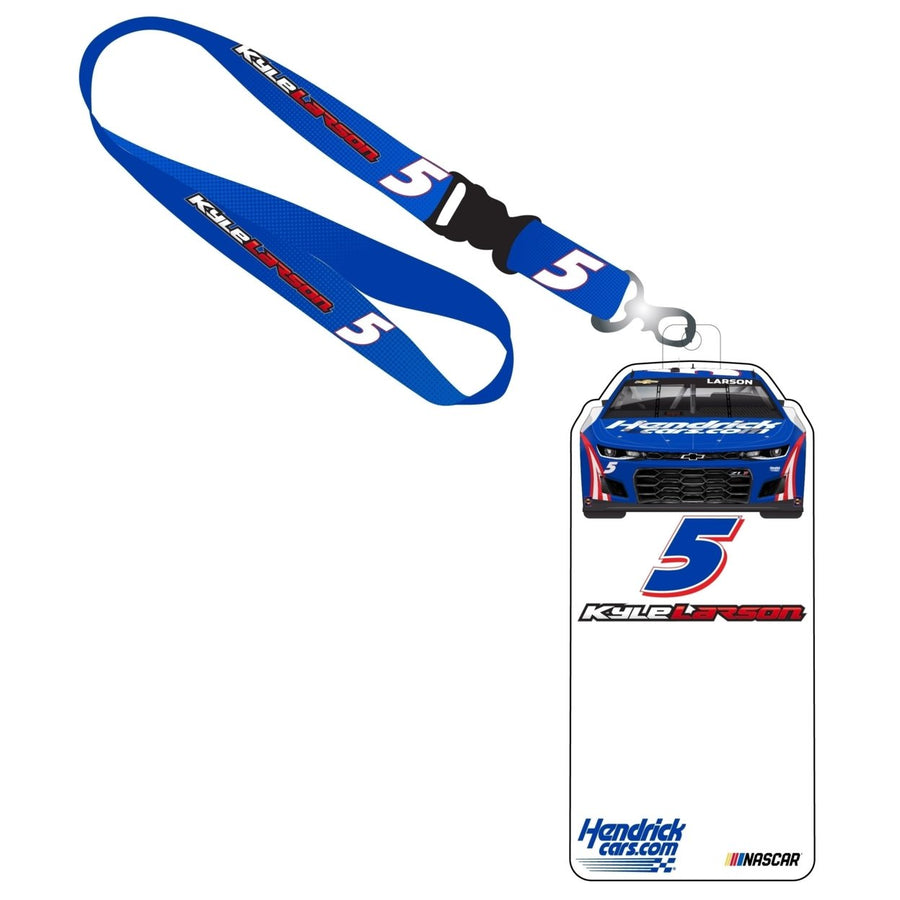 R and R Imports Kyle Larson 5 Nascar Credential Holder with Lanyard for 2022 Image 1