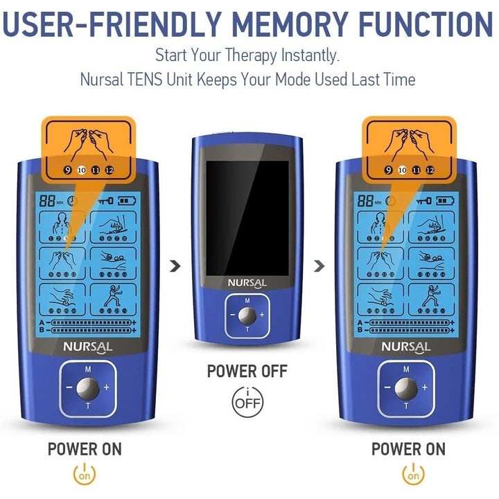 24 Modes Dual Channel TENS EMS Unit Muscle Stimulator for Pain Relief Therapy 12 Pcs Electrode Pads Image 4