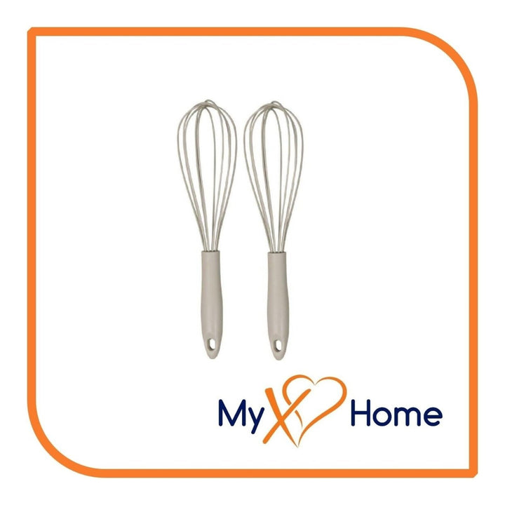 7" Gray Silicone Whisk by MyXOHome (1 2 4 or 6 Whisks) Image 3