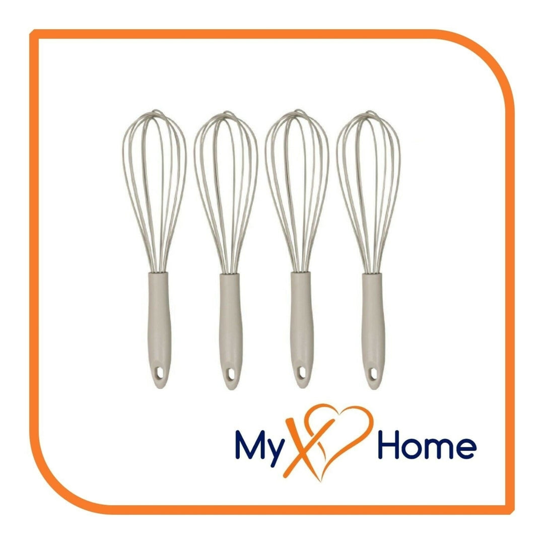 7" Gray Silicone Whisk by MyXOHome (1 2 4 or 6 Whisks) Image 4