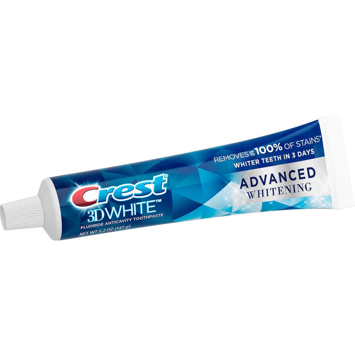 Crest 3D White Advanced Whitening Toothpaste 5.2 Ounce (Pack of 5) Image 3