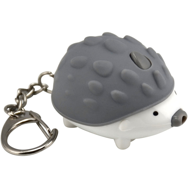 Keygear Hedgehog LED Keychain Purse Backpack Charm with LED Light and Sound Effect Image 1