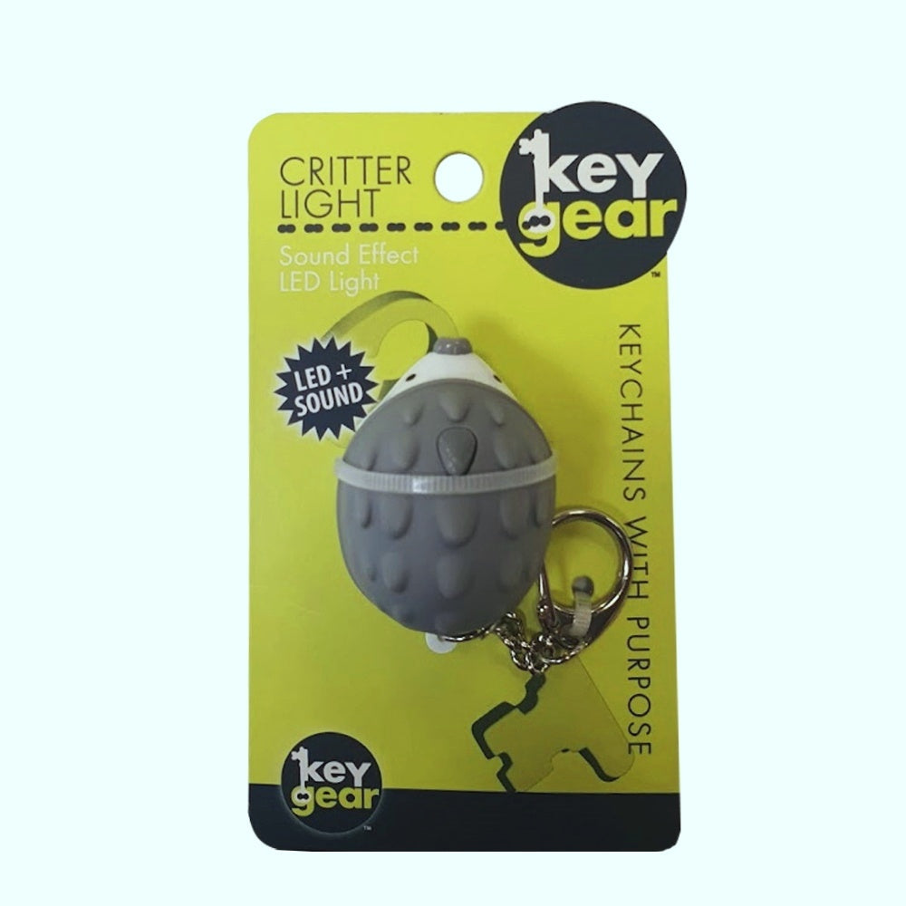Keygear Hedgehog LED Keychain Purse Backpack Charm with LED Light and Sound Effect Image 4