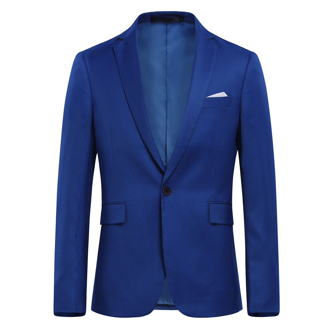 Men Blazer Slim Fit Business Casual Suit Jacket Fashion Autumn Solid Color Office Wear Blazers Men Image 3