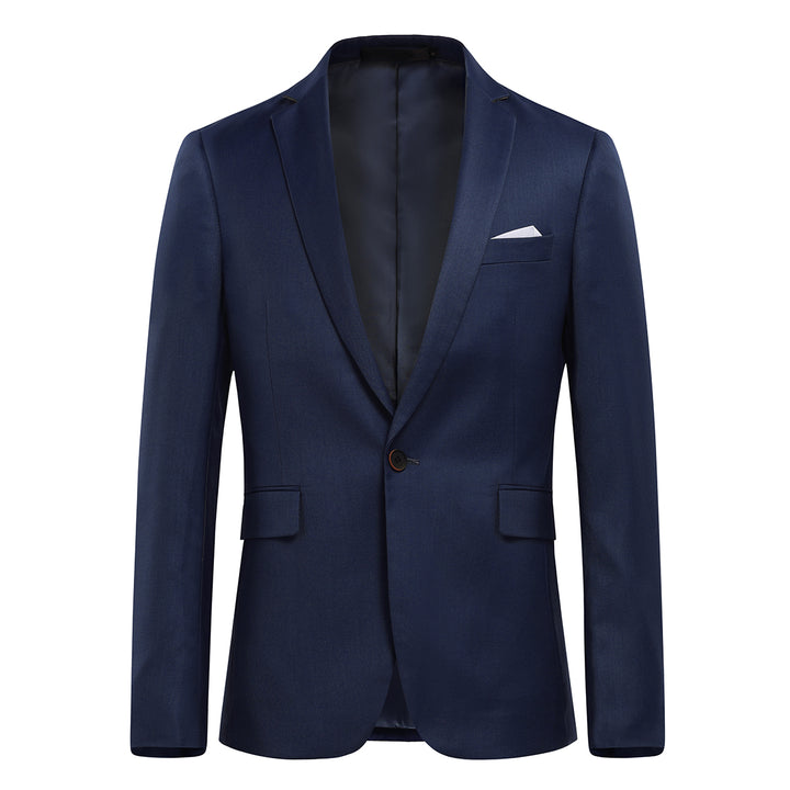 Men Blazer Slim Fit Business Casual Suit Jacket Fashion Autumn Solid Color Office Wear Blazers Men Image 1
