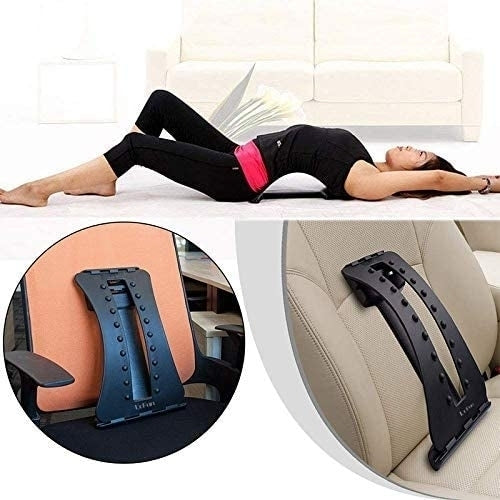 Back Massage Multi-Level Stretching Device Lumbar Stretcher Spinal Support for Upper and Lower Back Muscle Pain Back Image 1
