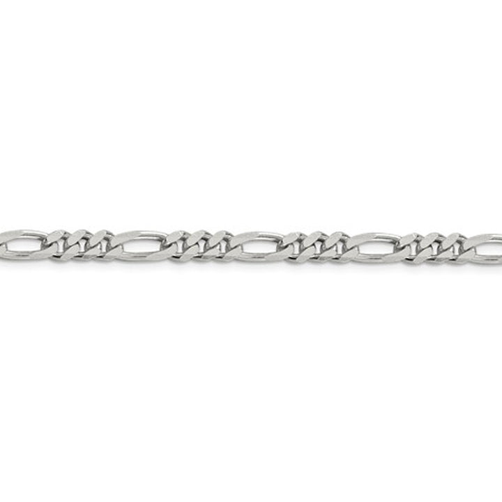 Sterling Silver Figaro Chain Necklace 22 Inches (4.50mm) Image 2