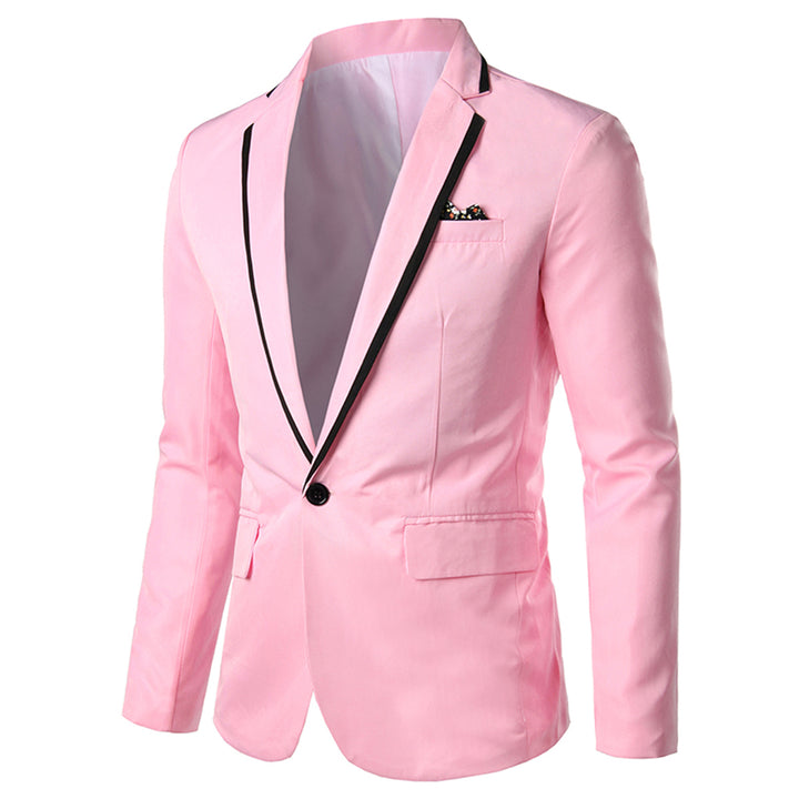 Men Wedding Blazer Slim Fit Fashion Spring Summer One Button Lapel Men Party Jackets Business Work Wear Image 4
