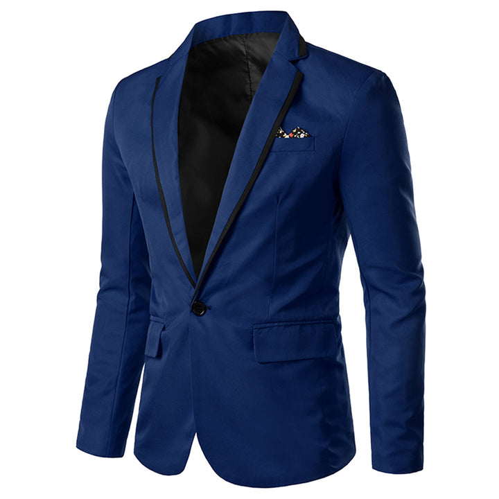 Men Wedding Blazer Slim Fit Fashion Spring Summer One Button Lapel Men Party Jackets Business Work Wear Image 1