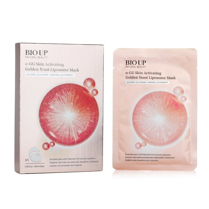 Natural Beauty - BIO UP a-GG Skin Activating Golden Yeast Liposome Mask(5 x 25ml/0.84oz) Image 2