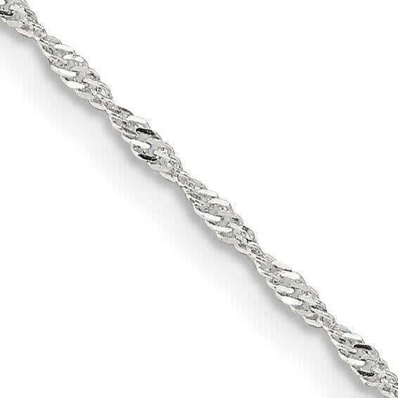 Sterling Silver 1.4mm Singapore Chain Image 1