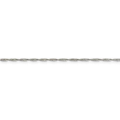 Sterling Silver 1.4mm Singapore Chain Image 2