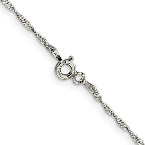 Sterling Silver 1.4mm Singapore Chain Image 3