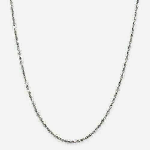 Sterling Silver 1.95mm Loose Rope 20 inch Chain Image 2