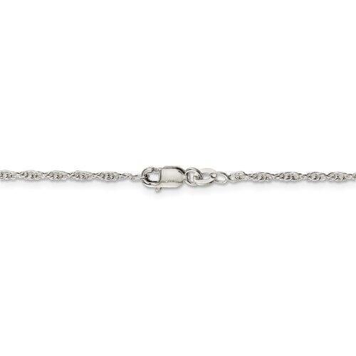 Sterling Silver 1.95mm Loose Rope 20 inch Chain Image 4