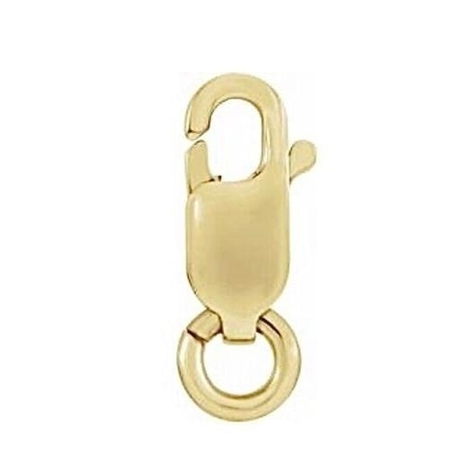 14K Yellow 7 x 2.75 mm Lobster Clasp with Ring Image 1