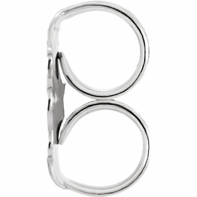 NEW Real 10K White Gold Ultra-Lightweight Friction Earring Back with 4.2 mm Pad Image 1