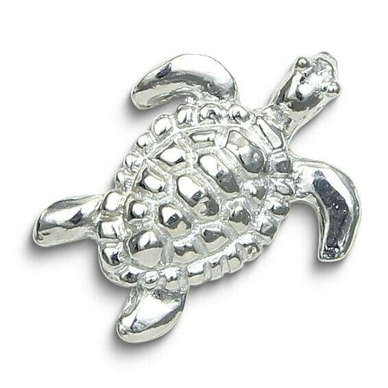 Pewter Turtle Magnetic Scarf Pin Brooch Image 1