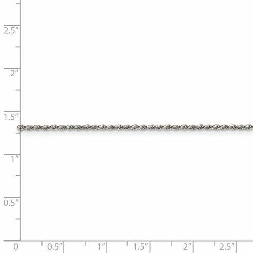 Sterling Silver 1.5mm Diamond-cut Rope Chain Image 4