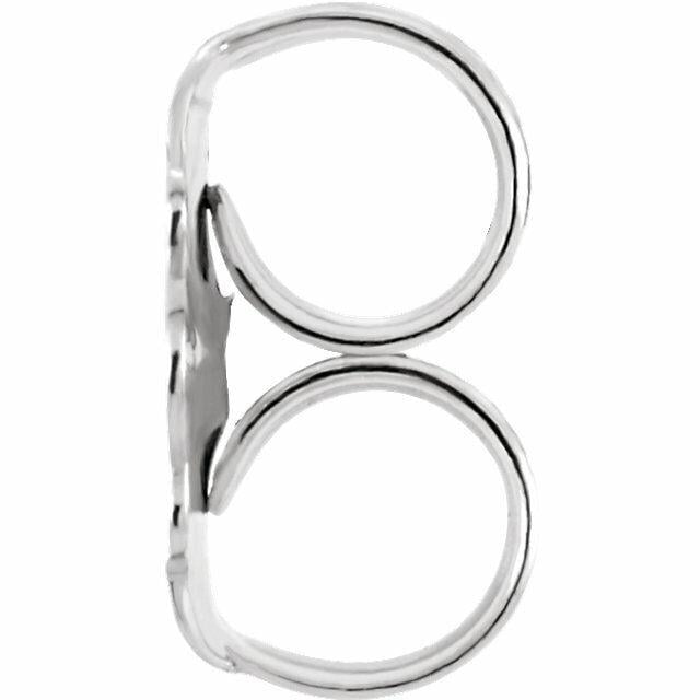 NEW Real 14K White Gold Ultra-Lightweight Friction Earring Back with 4.2 mm Pad Image 1