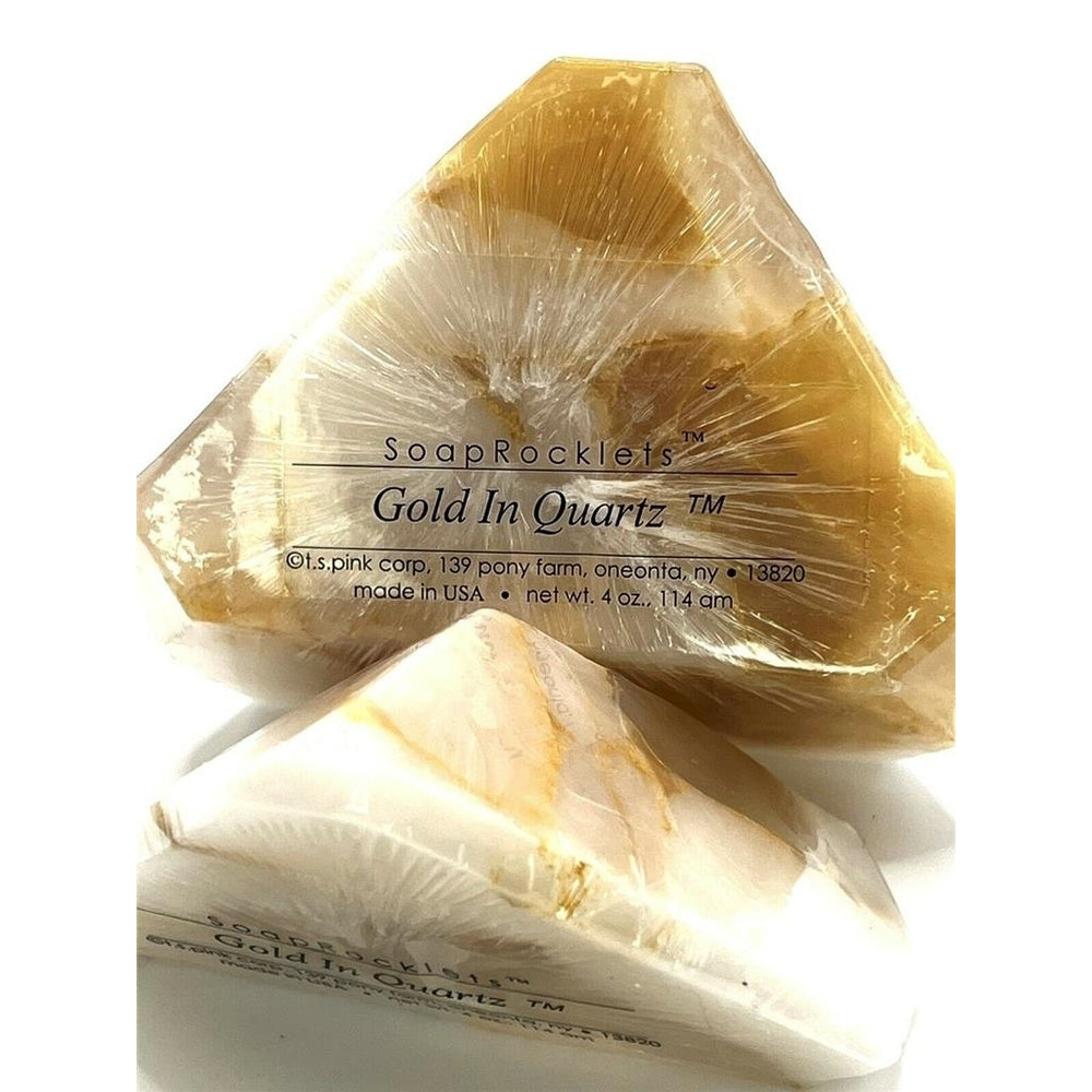 Soap Rocks Stones Gemstones Birthstones Soap - Gold In Quartz - 4oz Image 2