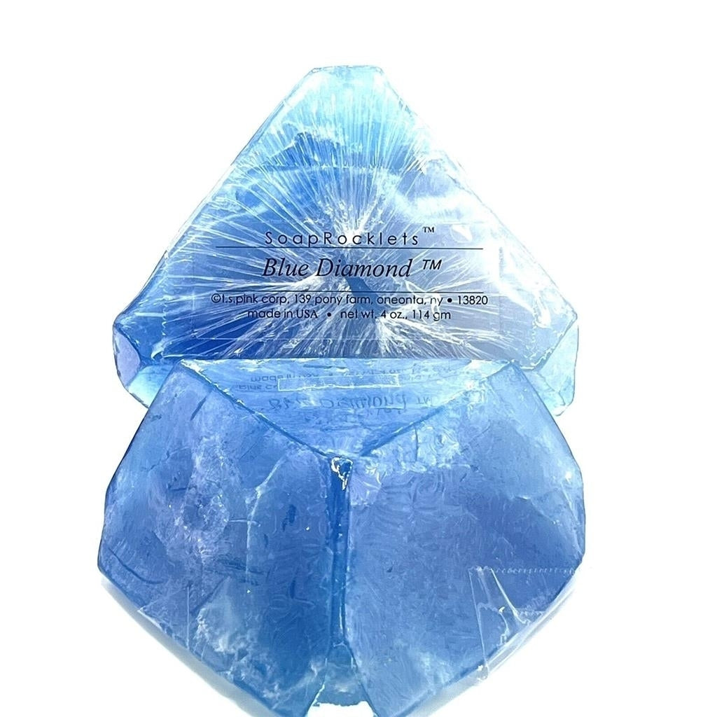 NEW Soap Rocks Stones Gemstones Birthstones Soap - Blue Diamond - 4oz Image 4