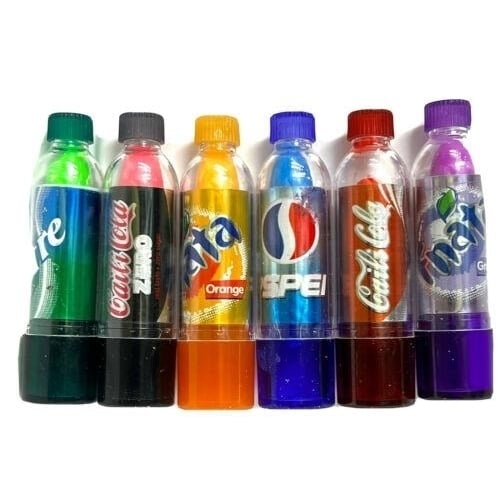 6 Soda Pop Bottle Color Changing by PH Lip Balm Prevents Lines Dry Chapped Lips Image 1